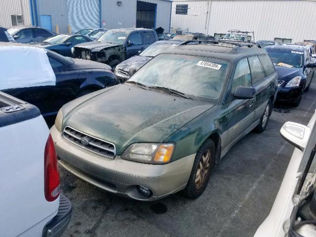 4S3BH6863Y6657400 - 2000 SUBARU LEGACY OUT GREEN photo 2