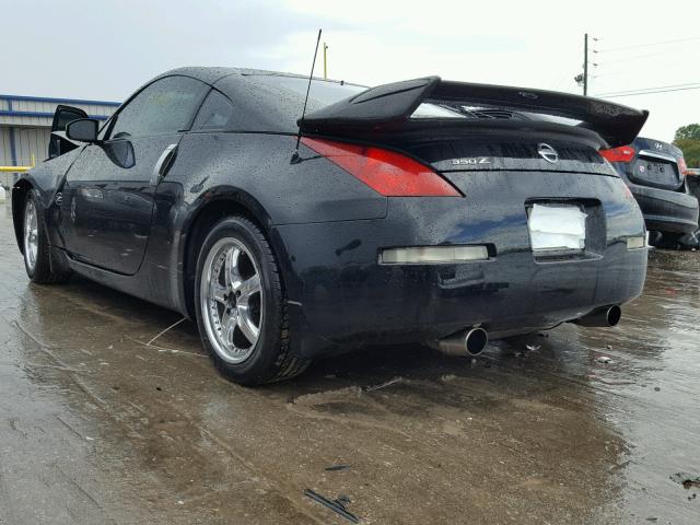 JN1AZ34D43T104859 - 2003 NISSAN 350Z COUPE BLACK photo 3