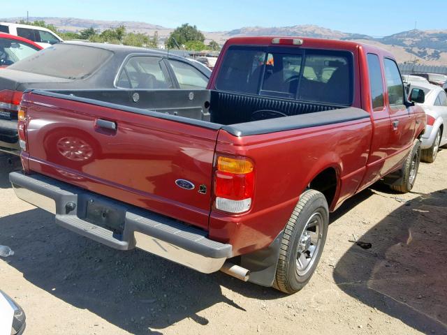 1FTYR14V4XPB83523 - 1999 FORD RANGER SUP RED photo 4