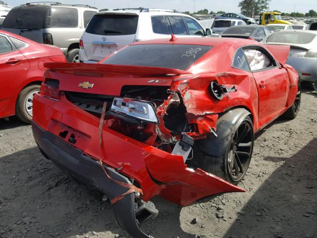 2G1FL1EP4E9801551 - 2014 CHEVROLET CAMARO ZL1 红色 照片 4