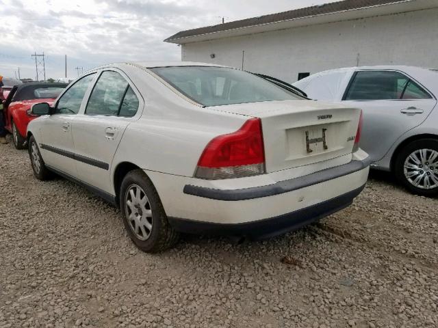 YV1RS61R912053166 - 2001 VOLVO S60 WHITE photo 3