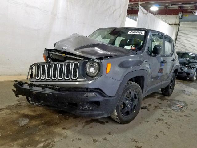 ZACCJBAB5JPH03322 - 2018 JEEP RENEGADE S 灰色 照片 2