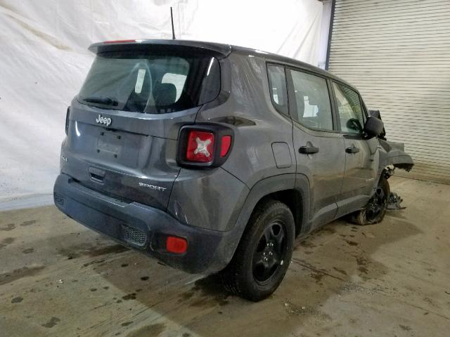 ZACCJBAB5JPH03322 - 2018 JEEP RENEGADE S 灰色 照片 4