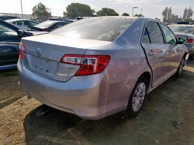 4T4BF1FK7CR225195 - 2012 TOYOTA CAMRY BASE SILVER photo 4