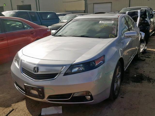 19UUA9F53DA003644 - 2013 ACURA TL TECH SILVER photo 2