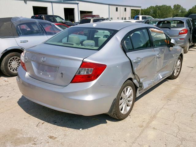 19XFB2F83CE055499 - 2012 HONDA CIVIC EX SILVER photo 4