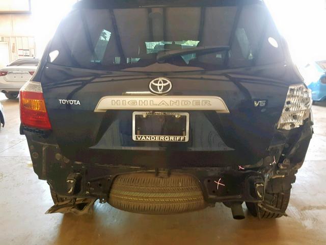 JTEDS41A392088937 - 2009 TOYOTA HIGHLANDER BLACK photo 9