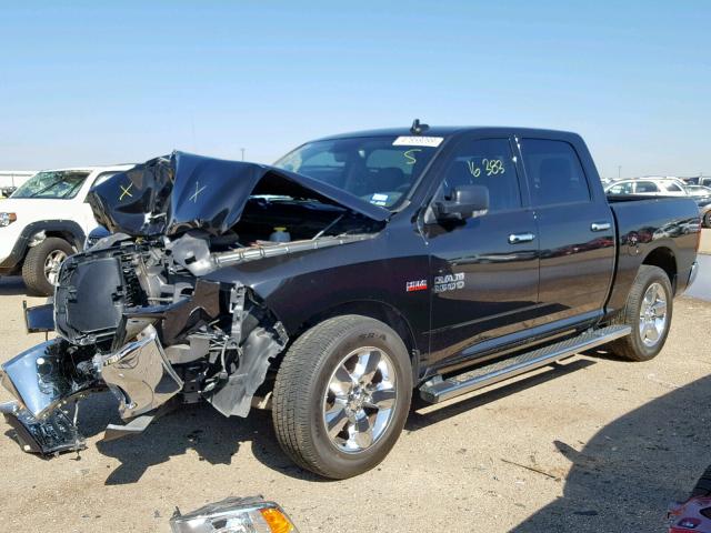 3C6RR6LTXHG773952 - 2017 RAM 1500 SLT BLACK photo 2