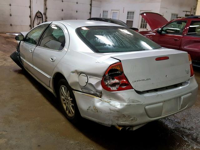 2C3HE66G02H139866 - 2002 CHRYSLER 300M SILVER photo 3