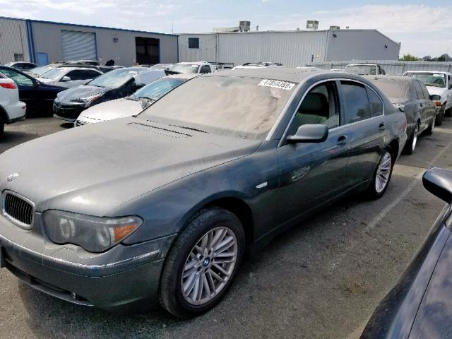 WBAGL63452DP53541 - 2002 BMW 745 I GRAY photo 2