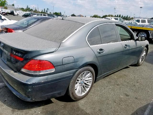 WBAGL63452DP53541 - 2002 BMW 745 I GRAY photo 4