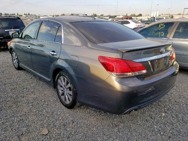 4T1BK3DB2BU421581 - 2011 TOYOTA AVALON BAS GREEN photo 3