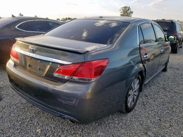 4T1BK3DB2BU421581 - 2011 TOYOTA AVALON BAS GREEN photo 4