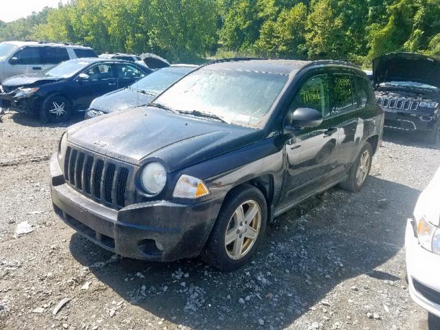 1J8FF47W17D581871 - 2007 JEEP COMPASS BLACK photo 2