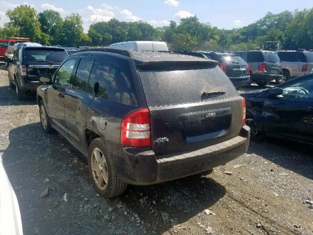 1J8FF47W17D581871 - 2007 JEEP COMPASS BLACK photo 3