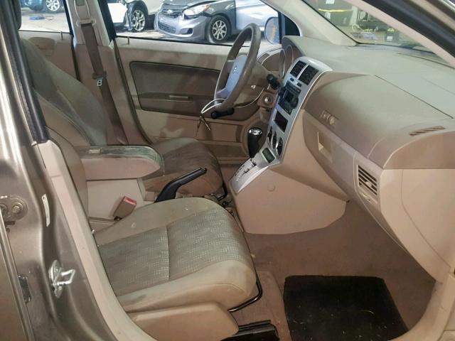 1B3HB28B77D243842 - 2007 DODGE CALIBER TAN photo 5