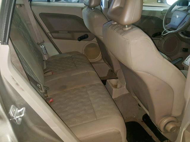 1B3HB28B77D243842 - 2007 DODGE CALIBER TAN photo 6