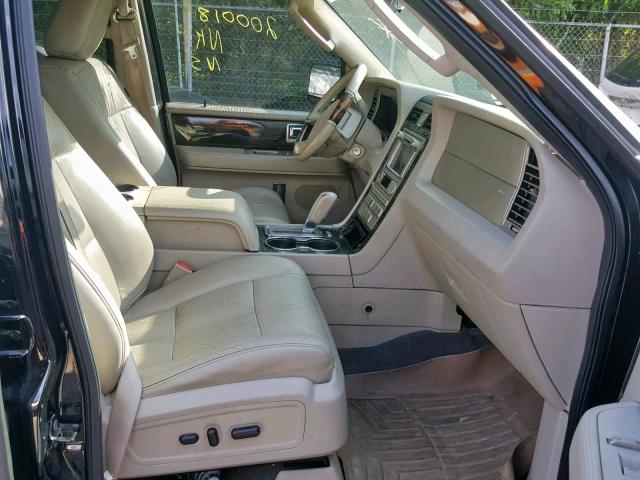 5LMFU28569EJ00090 - 2009 LINCOLN NAVIGATOR BLACK photo 5