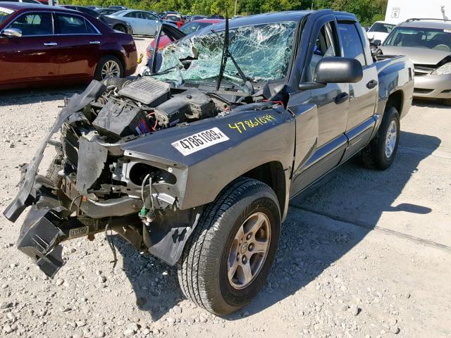 1D7HE48N65S287521 - 2005 DODGE DAKOTA QUA SILVER photo 2