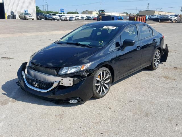 2HGFB2F90FH549905 - 2015 HONDA CIVIC EXL 黑色 照片 2