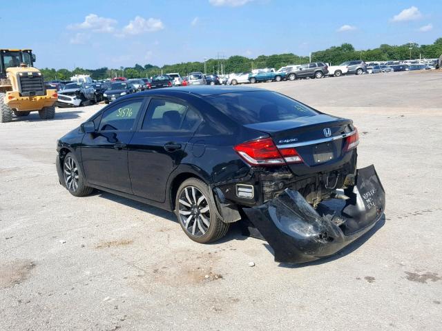 2HGFB2F90FH549905 - 2015 HONDA CIVIC EXL 黑色 照片 3