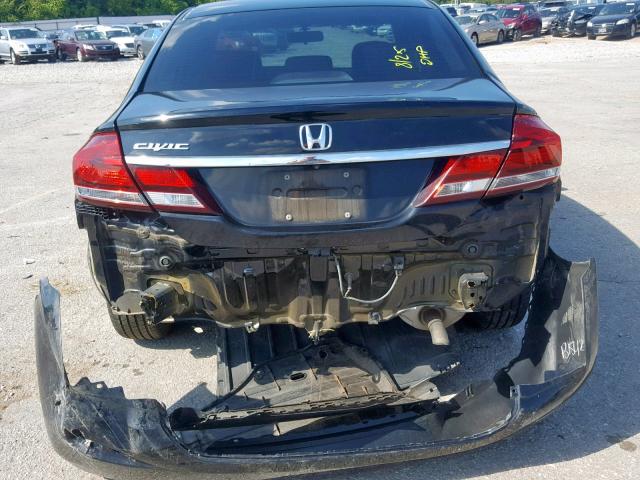 2HGFB2F90FH549905 - 2015 HONDA CIVIC EXL 黑色 照片 9