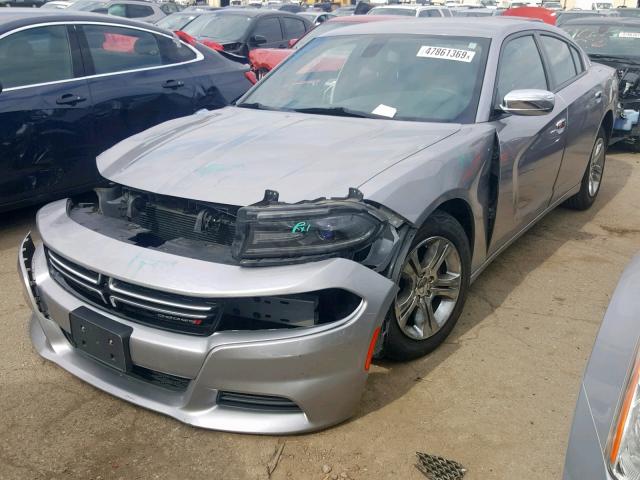 2C3CDXBG2FH862262 - 2015 DODGE CHARGER SE SILVER photo 1