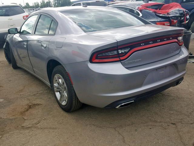 2C3CDXBG2FH862262 - 2015 DODGE CHARGER SE SILVER photo 3