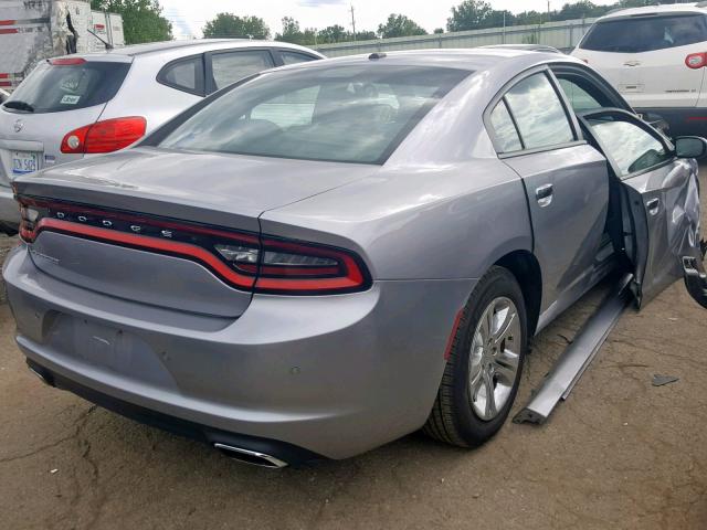 2C3CDXBG2FH862262 - 2015 DODGE CHARGER SE SILVER photo 4