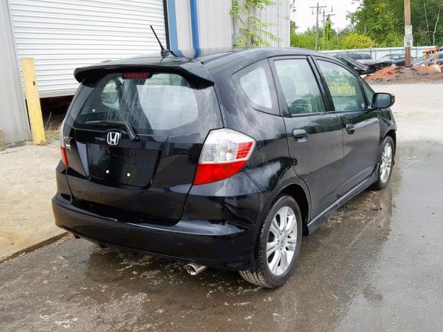 JHMGE88419S073142 - 2009 HONDA FIT SPORT BLACK photo 4