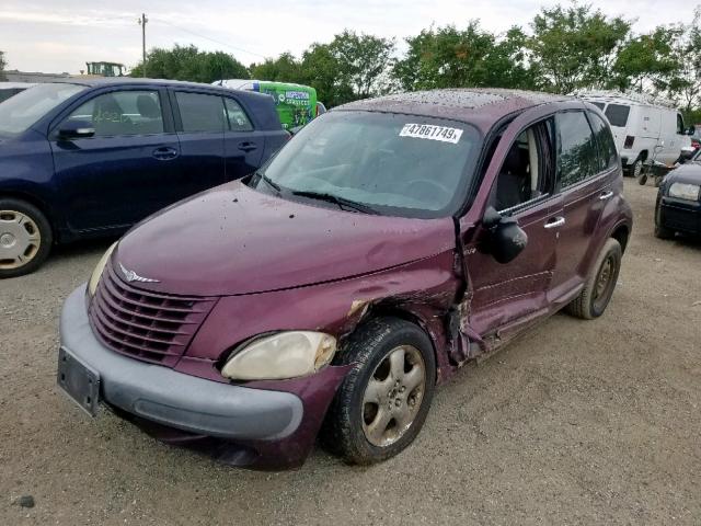 3C8FY4BB31T691326 - 2001 CHRYSLER PT CRUISER PURPLE photo 2