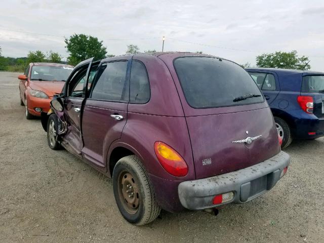 3C8FY4BB31T691326 - 2001 CHRYSLER PT CRUISER PURPLE photo 3