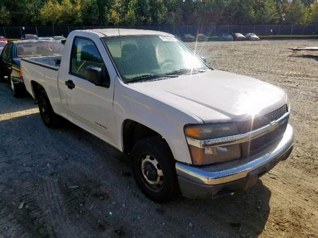 1GCCS148558203679 - 2005 CHEVROLET COLORADO WHITE photo 1