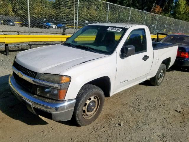 1GCCS148558203679 - 2005 CHEVROLET COLORADO WHITE photo 2