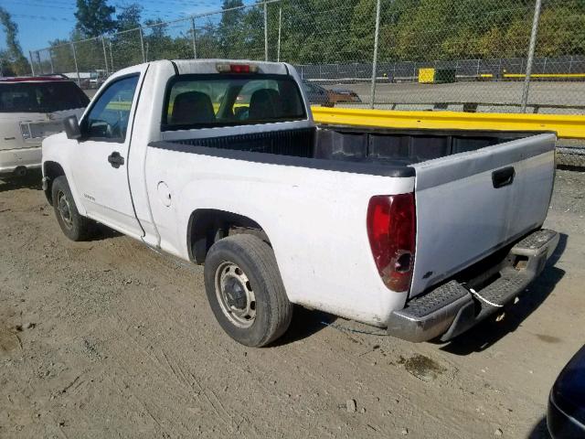 1GCCS148558203679 - 2005 CHEVROLET COLORADO WHITE photo 3