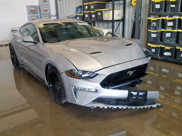 1FA6P8CF9J5177337 - 2018 FORD MUSTANG GT SILVER photo 1