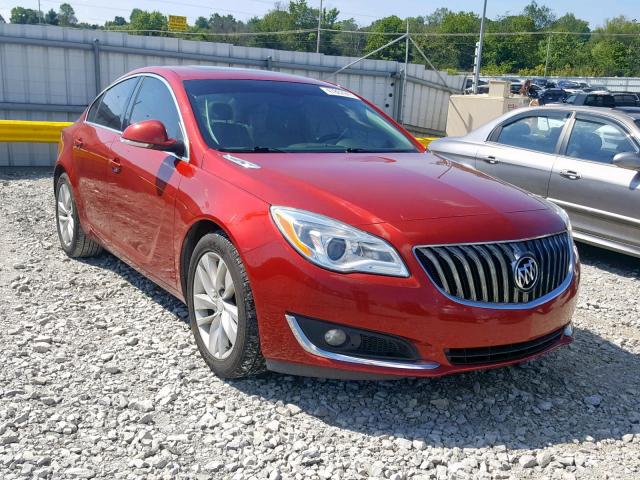 2G4GN5EX9F9120764 - 2015 BUICK REGAL PREM RED photo 1