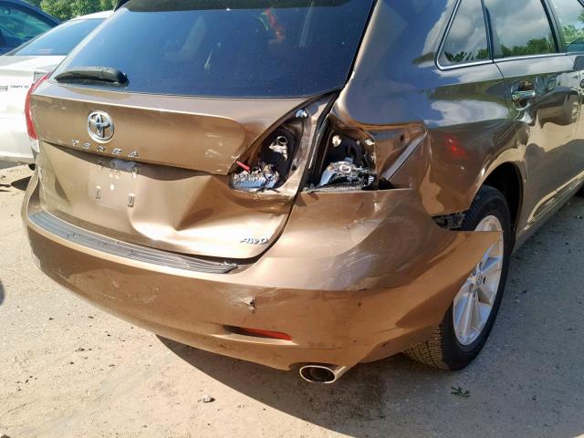 4T3BA3BB3BU025320 - 2011 TOYOTA VENZA BROWN photo 9