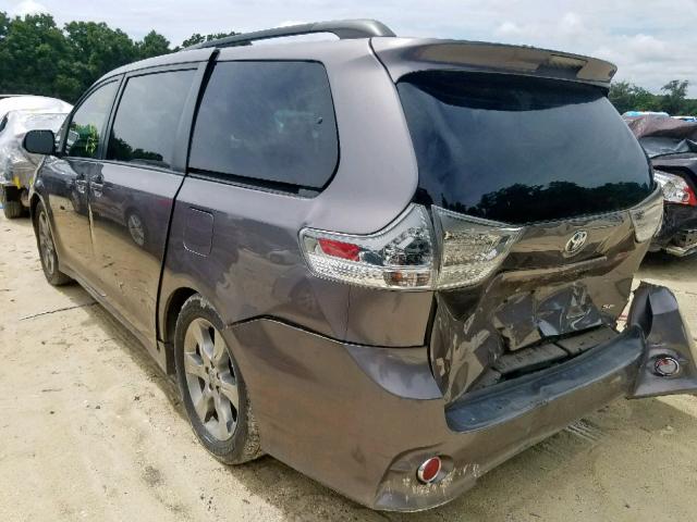 5TDXK3DC1CS176894 - 2012 TOYOTA SIENNA SPO CHARCOAL photo 3