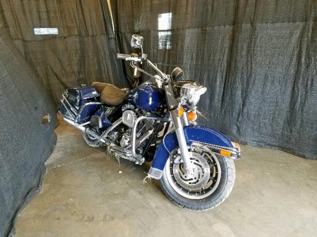 1HD1FHW155Y638432 - 2005 HARLEY-DAVIDSON FLHPI BLUE photo 1