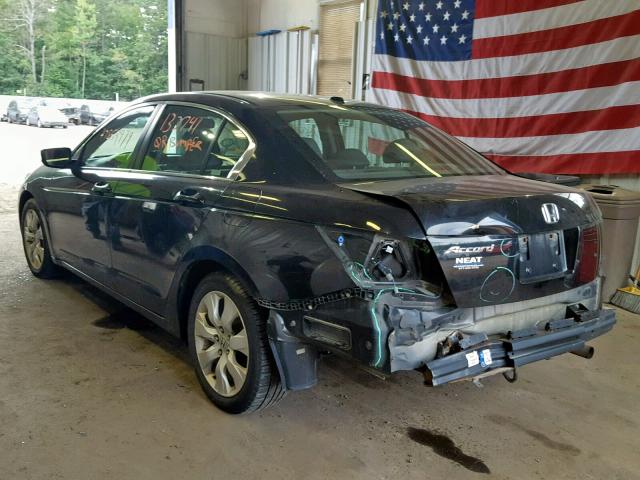 1HGCP26859A155525 - 2009 HONDA ACCORD EXL BLACK photo 3