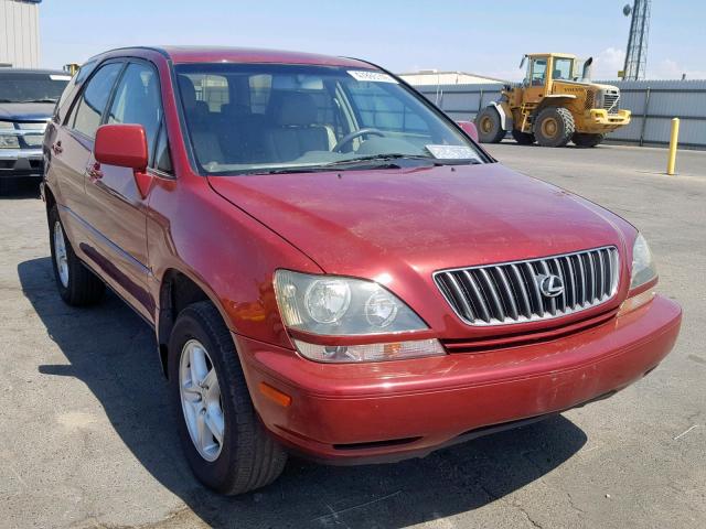 JT6GF10U0X0017226 - 1999 LEXUS RX 300 RED photo 1