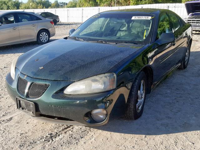 2G2WS522241137391 - 2004 PONTIAC GRAND PRIX GREEN photo 2