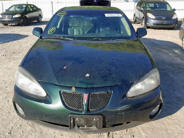 2G2WS522241137391 - 2004 PONTIAC GRAND PRIX GREEN photo 9