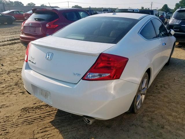 1HGCS2B81BA007284 - 2011 HONDA ACCORD EXL WHITE photo 4