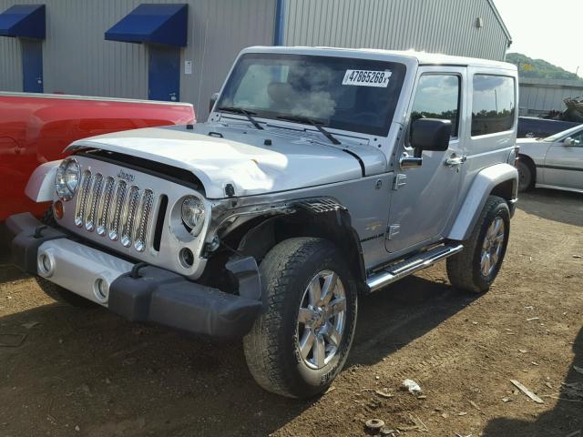 1C4GJWBG0CL247370 - 2012 JEEP WRANGLER S SILVER photo 2