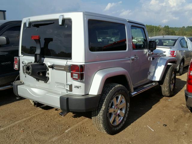 1C4GJWBG0CL247370 - 2012 JEEP WRANGLER S SILVER photo 4