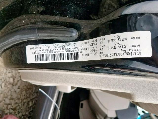 1J8HG58276C200228 - 2006 JEEP COMMANDER შავი ფოტო 10