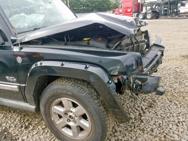 1J8HG58276C200228 - 2006 JEEP COMMANDER შავი ფოტო 9