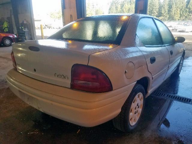 3B3ES47C7XT527524 - 1999 DODGE NEON HIGHL WHITE photo 4